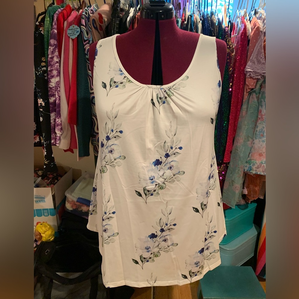 Temu Floral Tunic Tank Top